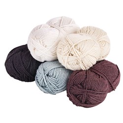 Acrylic Wool Asst 5 Classi Neutral 50g x 5